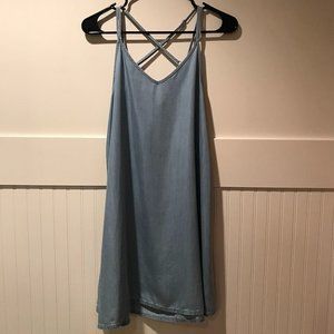 RVCA Salene Light Blue Chambray Swing Dress